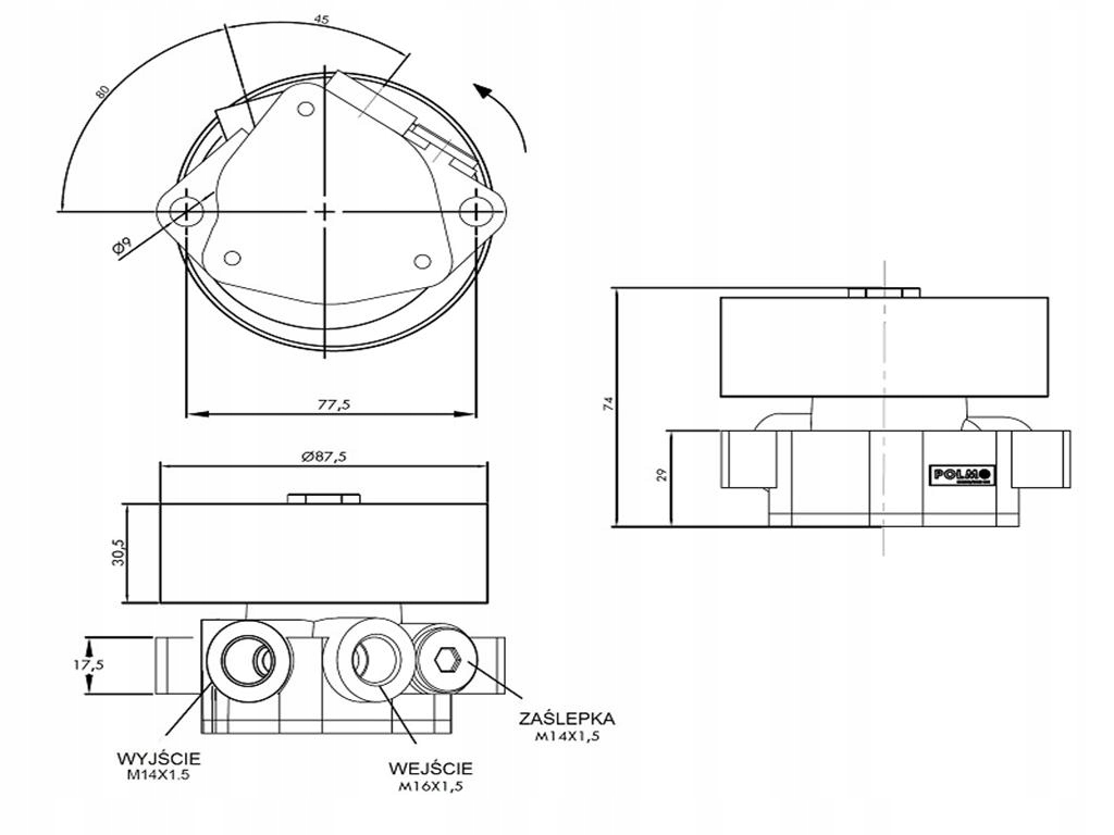 Pompa zasilająca F716200710010 POLMO Producent części Polmo