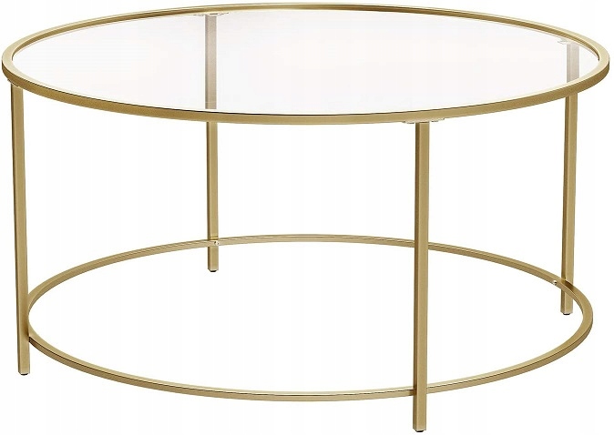 Moderní Skleněný Noční Konferenční Stolek Zlatá Lavice Do Obývacího Pokoje Glamour Sn