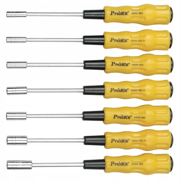 Elektroniczny Wkrętak z Nasadkami Sześciokątnymi 7 szt. Pro'sKit 1PK-9402