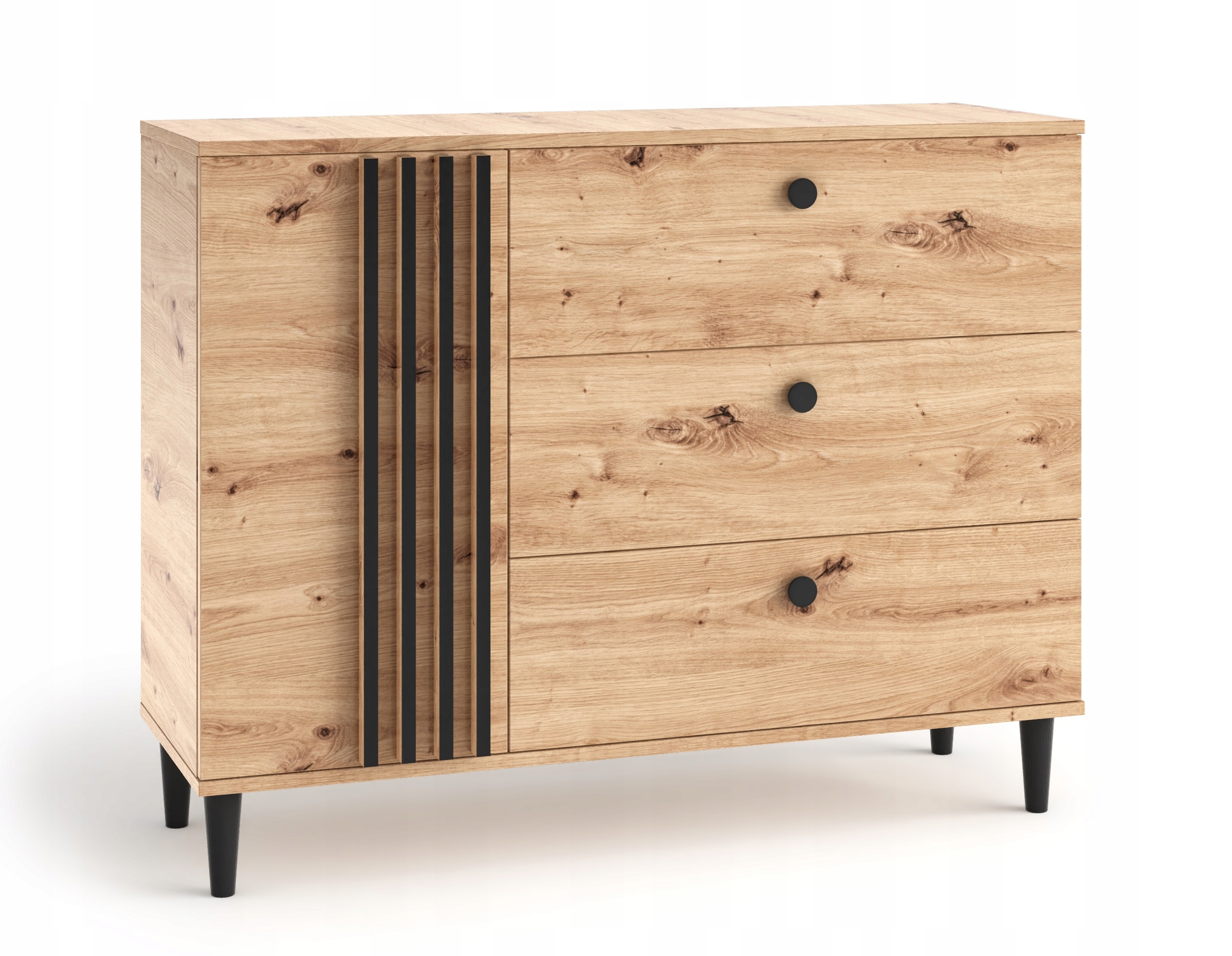 

Komoda z szufladami 120cm Lamele Dąb Artisan Lea 3