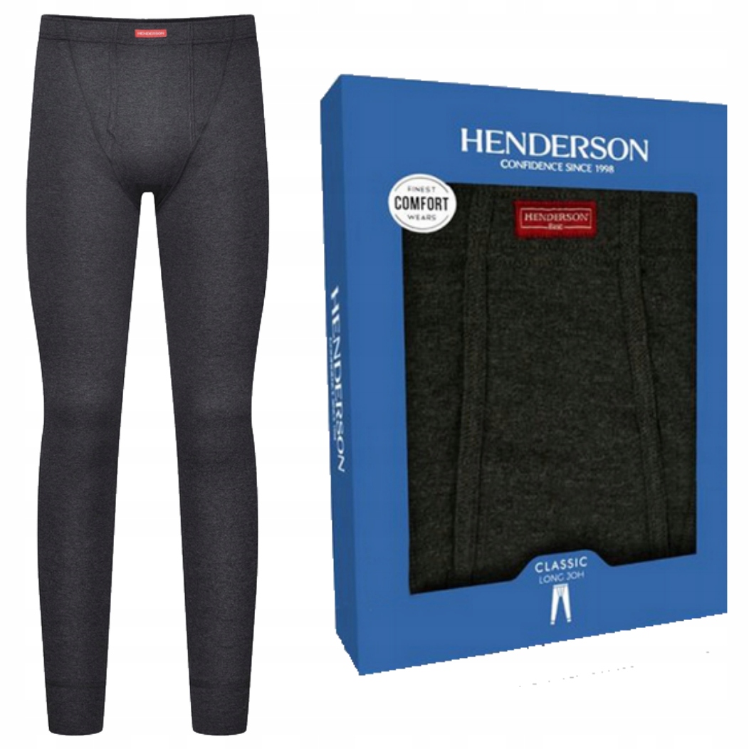 HENDERSON KALESONY MĘSKIE 100% BAWEŁNA GRAFIT XXL