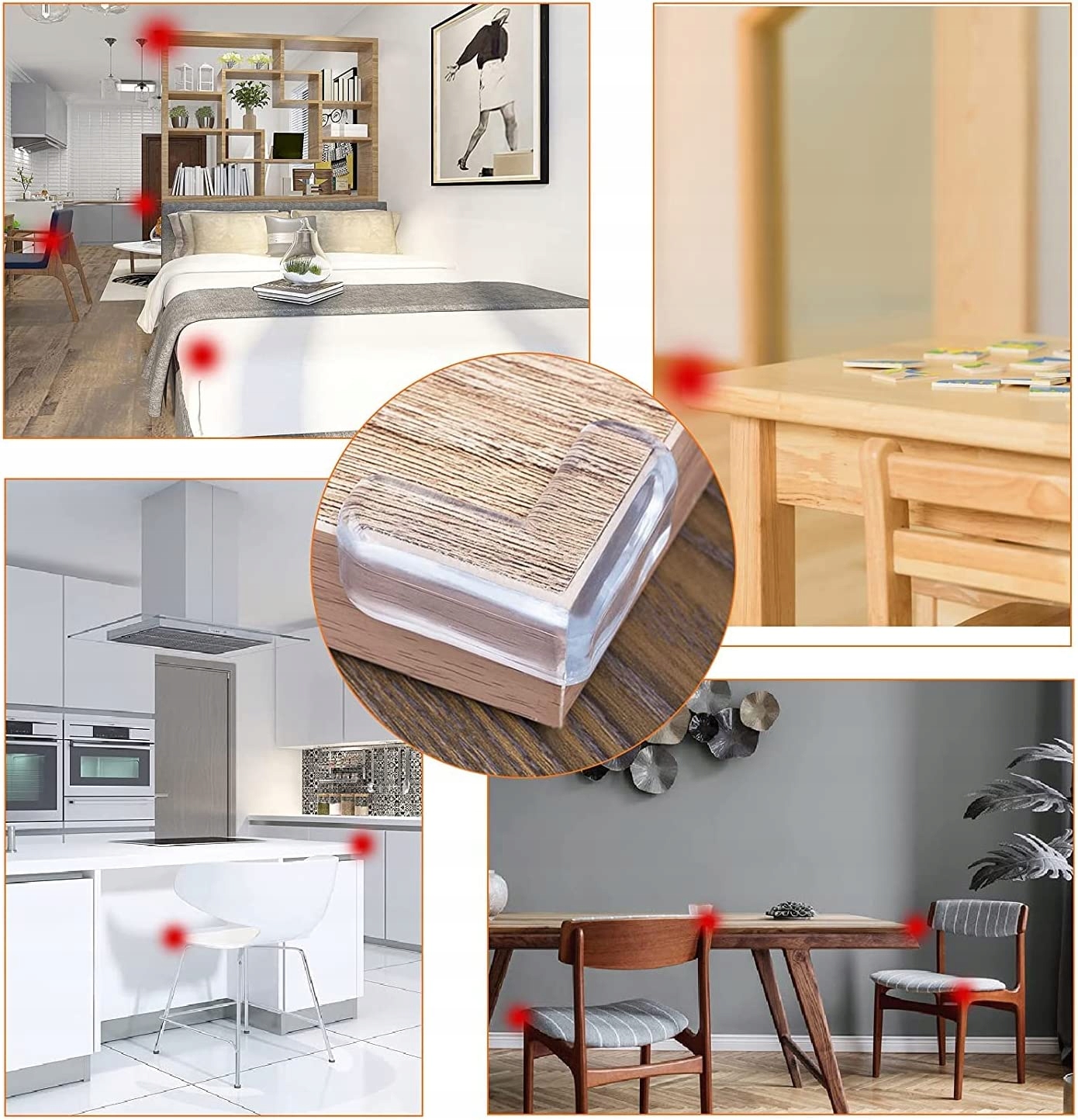 ZABEZPIECZENIA SZAFEK NA ROGI KANTY MEBLI STOŁU OSŁONA NA NAROŻNIKI Przeznaczenie narożniki