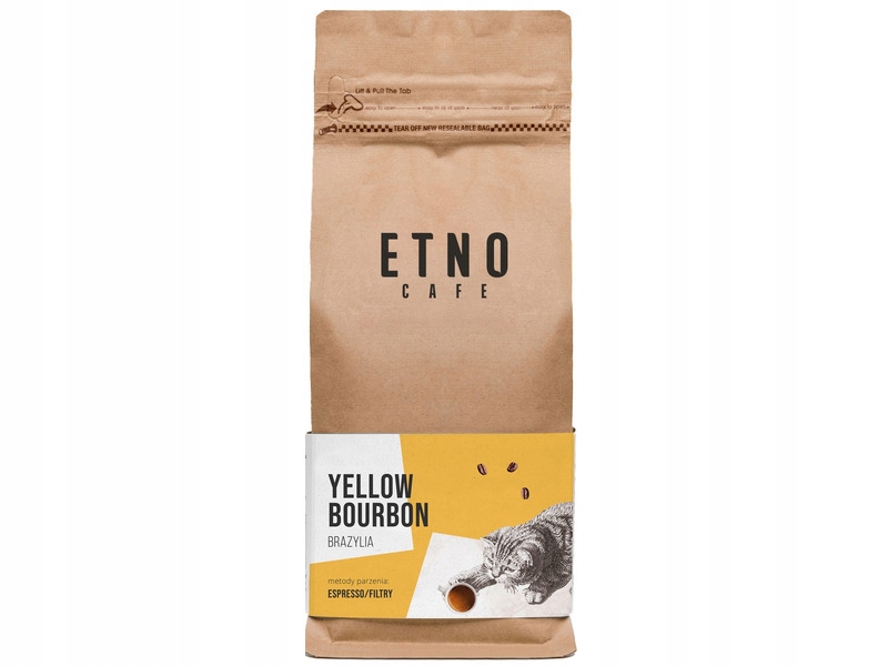 Kawa ziarnista Etno Cafe Yellow Bourbon Arabica 1 kg