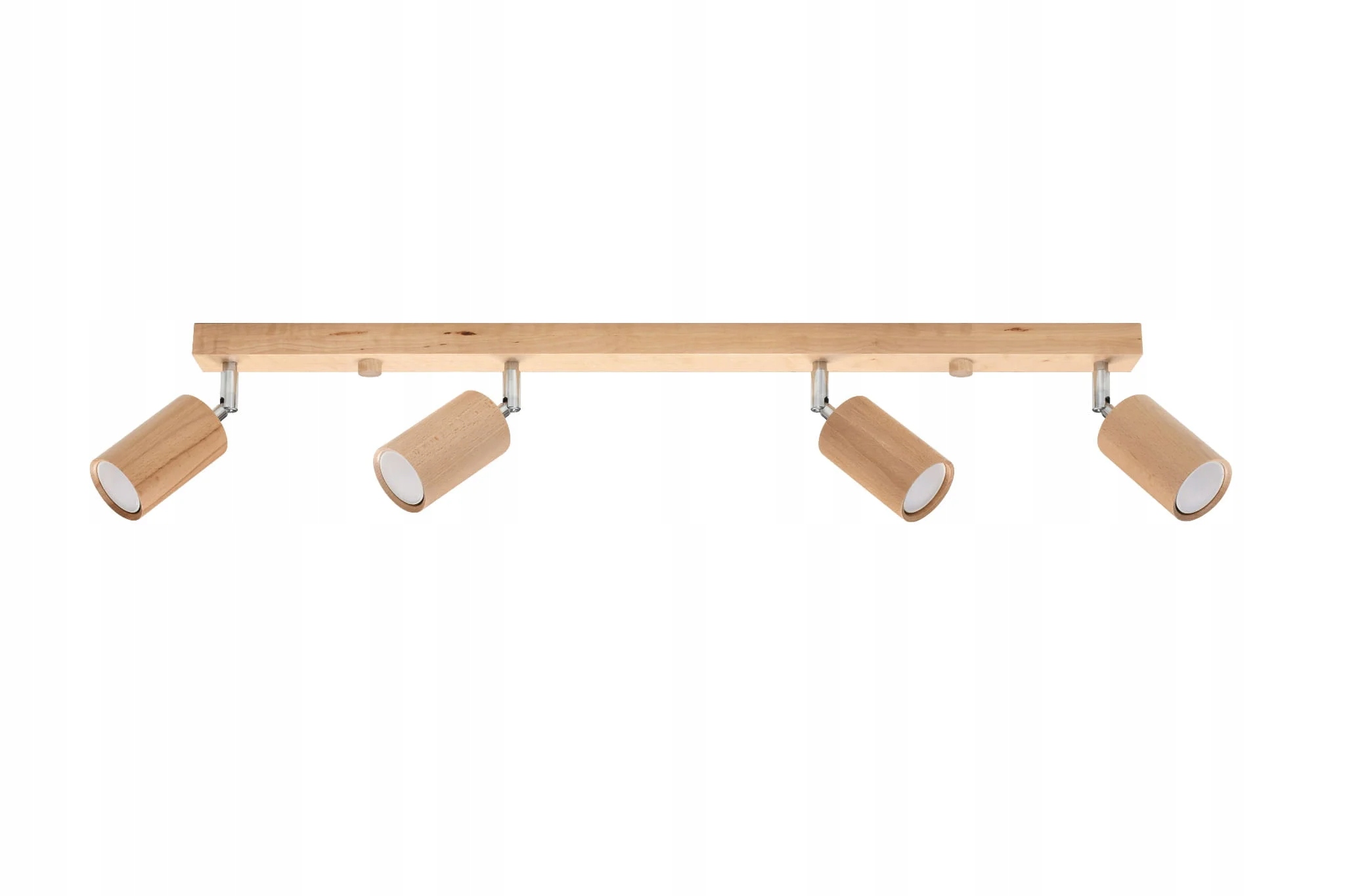 Stropná lampa Berg 4 drevo/chróm 40W GU10 Sollux Lighting
