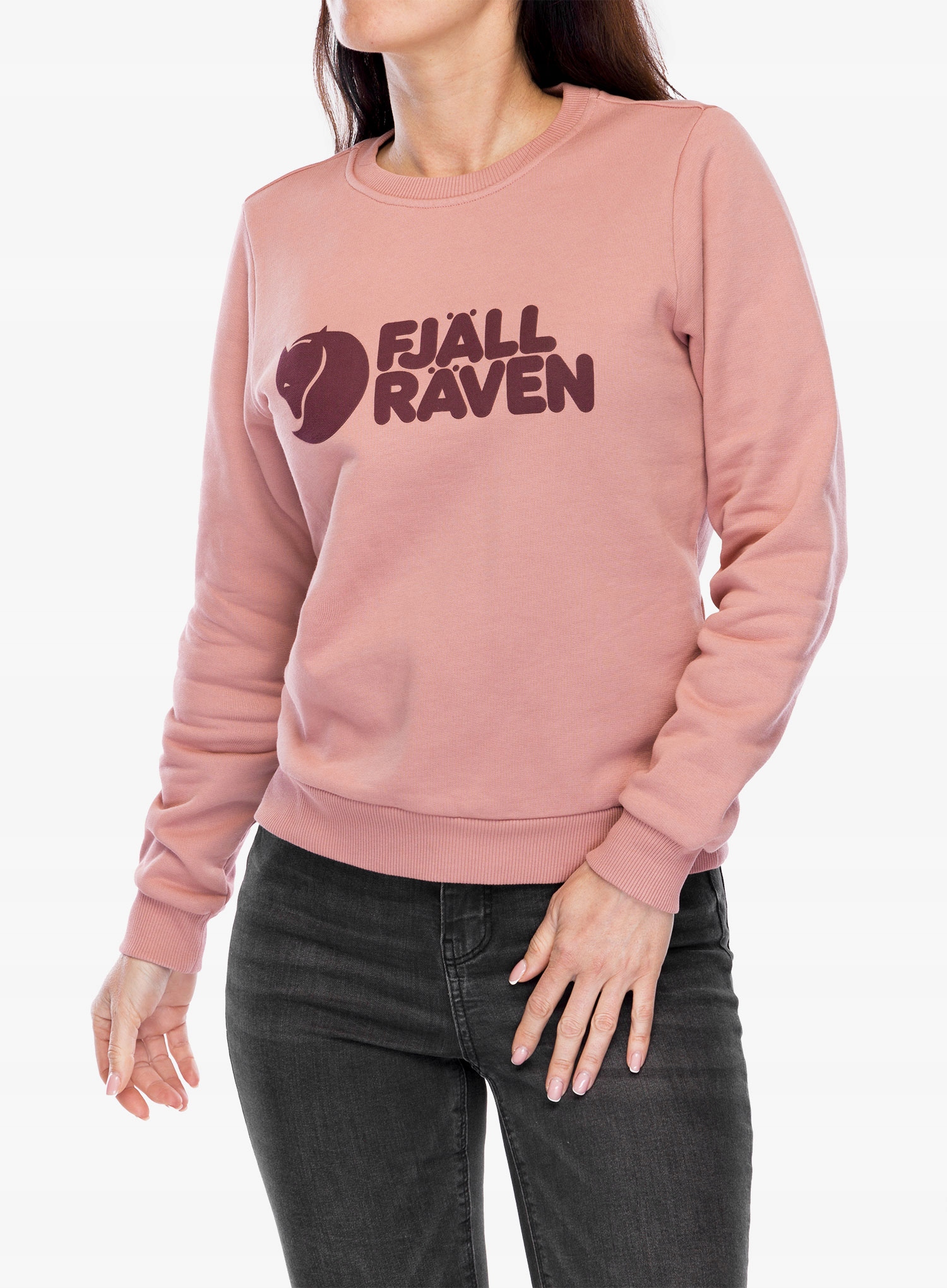 Bluza damska Fjallraven Logo Sweater dusty rose/port Xs