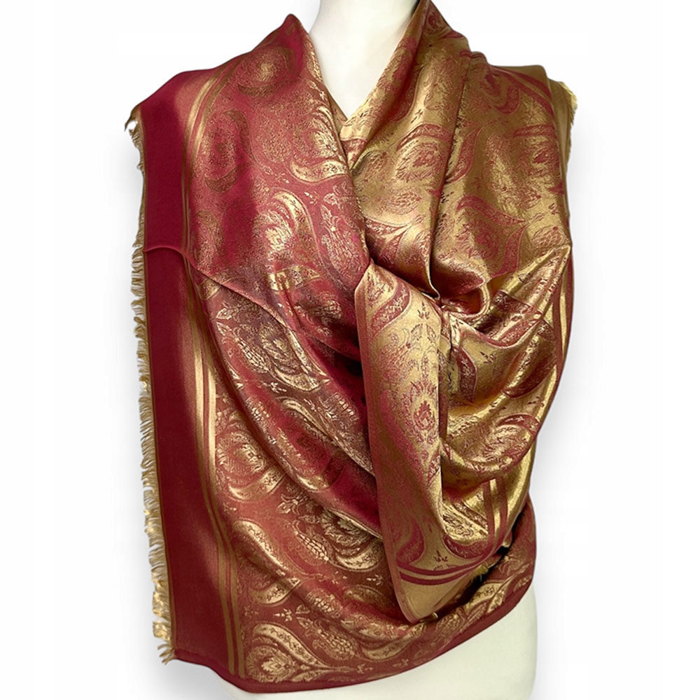 Dámská šála na kabát Silk Art Elegantní turecký Orient