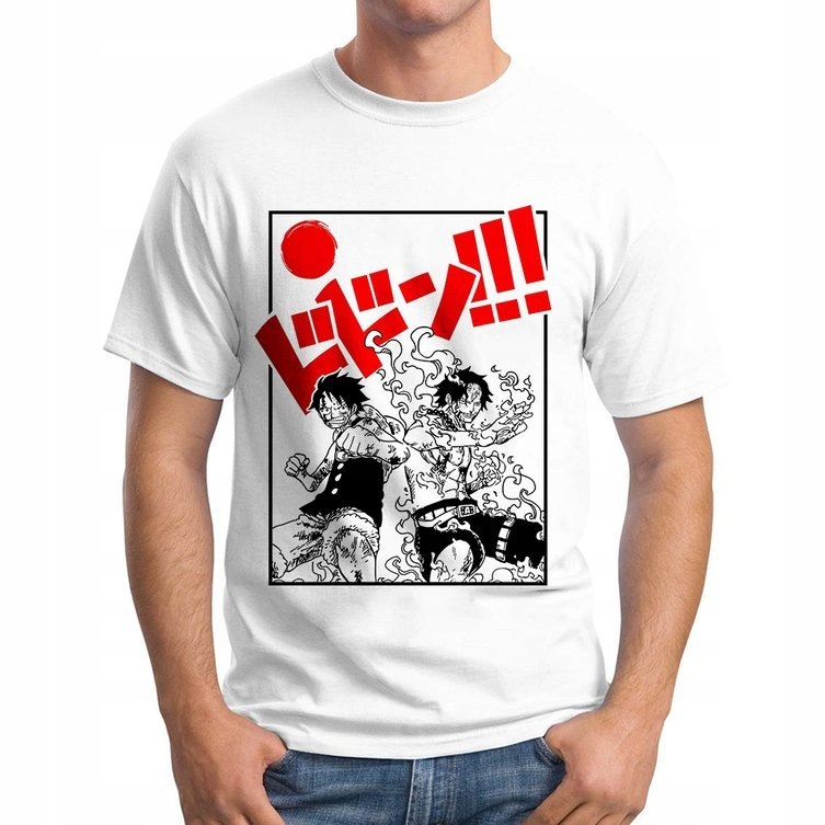 

Męska Koszulka Z Nadrukiem Luffy Anime Manga 2XL
