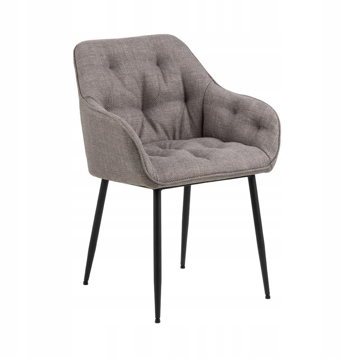 Čalúnená stolička do jedálne, obývačky, kuchyne s podrúčkami, taupe