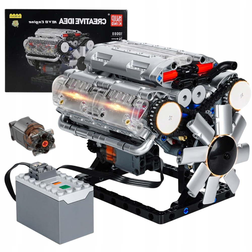 Zestaw Klocków Do Budowy Silnika Elektrycznego V8