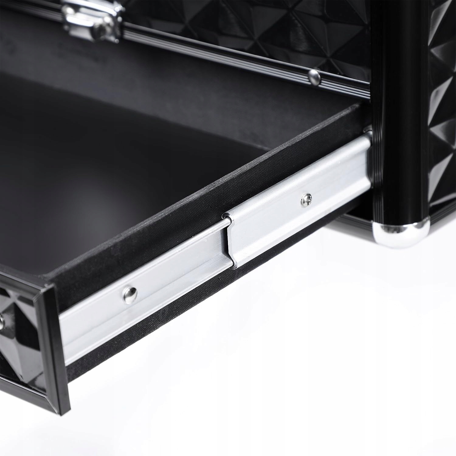 CZARNY POJEMNY KUFEREK NA KOSMETYKI I AKCESORIA DO MAKIJAŻU OGANIZER TACA Marka Songmics