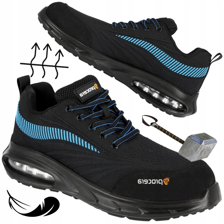 Buty półbuty Robocze sportowe Męskie podnosek Oddychające -bardzo Lekkie