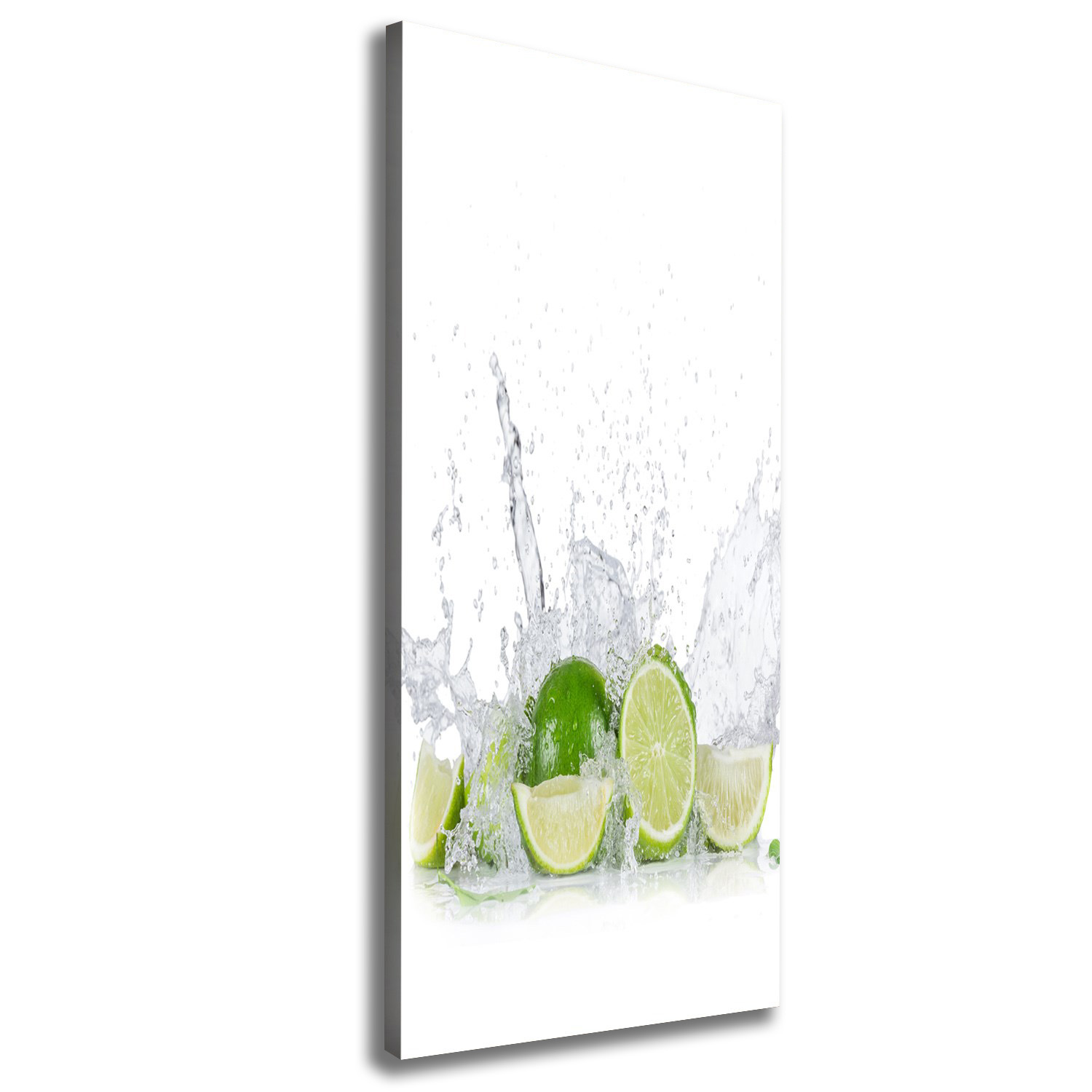 

Nowoczesny obraz canvas na ramie Limonka 50x125 cm