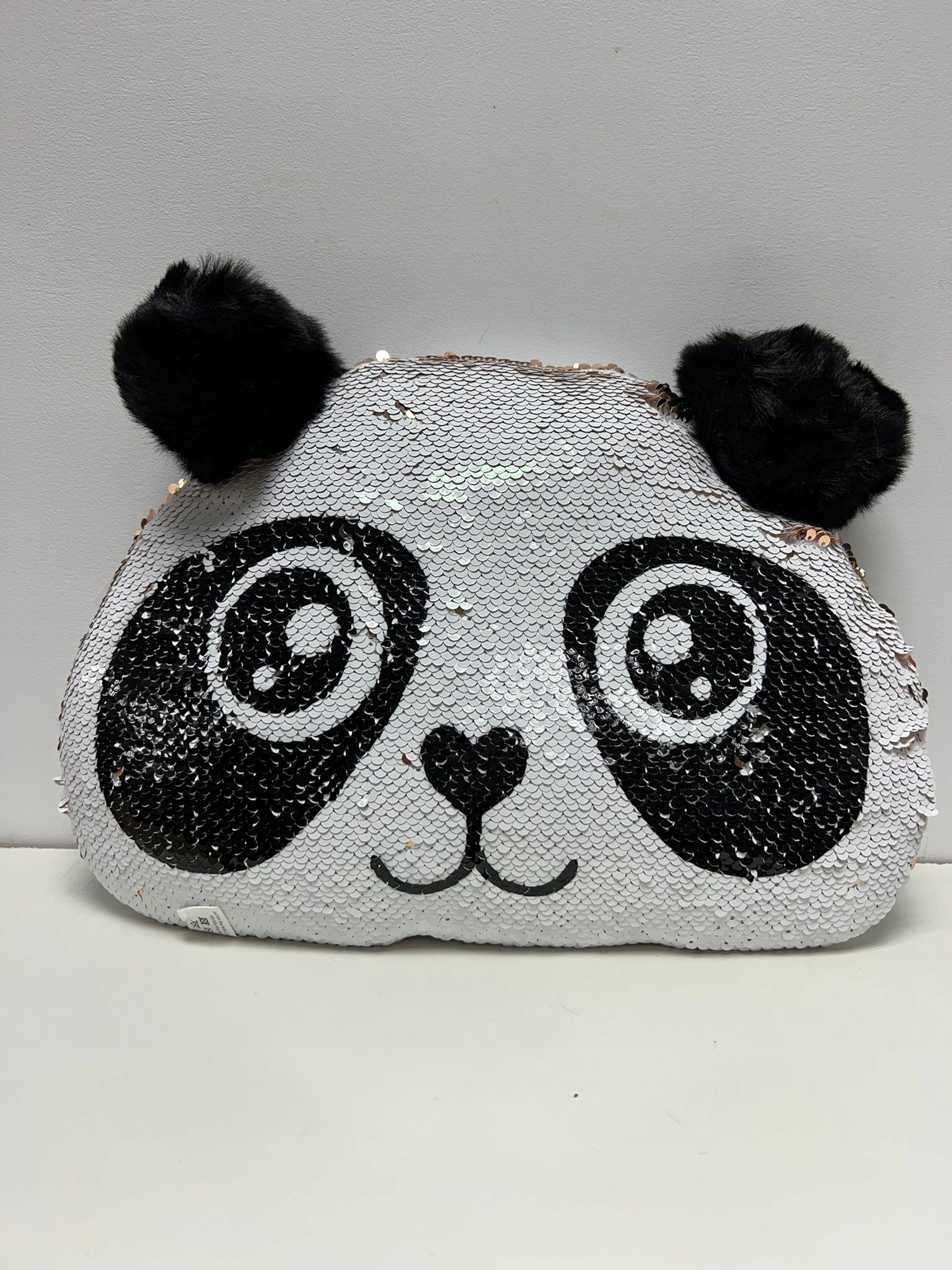 

Poduszka Dekoracyjna Panda cekiny złota 25x35
