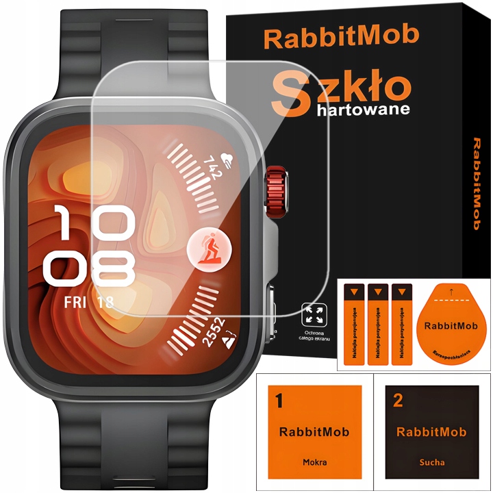 Szkło hartowane RabbitMob Huawei Watch Fit 4 Pro