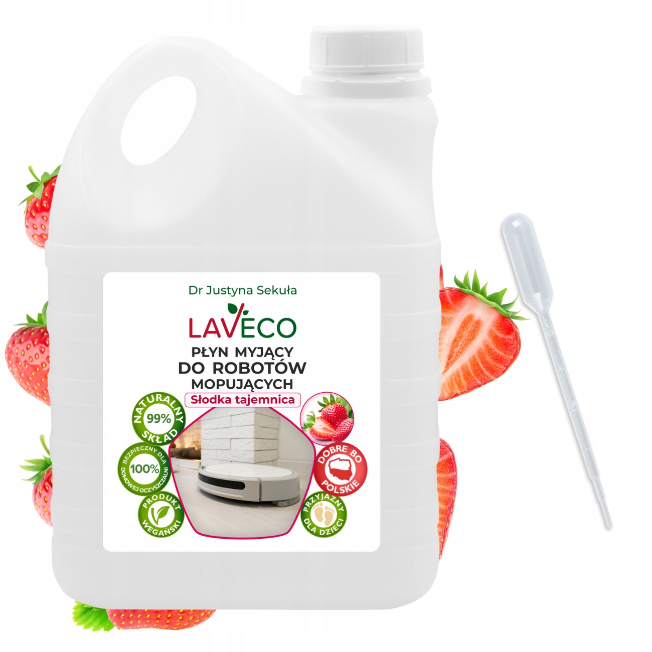 Naturalny płyn do robotów mopujących, odkurzaczy myjących i bionicznych 2 l
