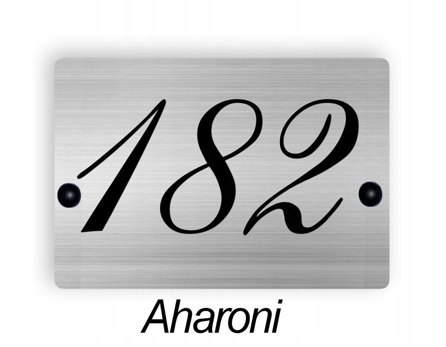 Tabliczka adresowa ALUMINIUM 3D Numer nr domu Materiał inny materiał