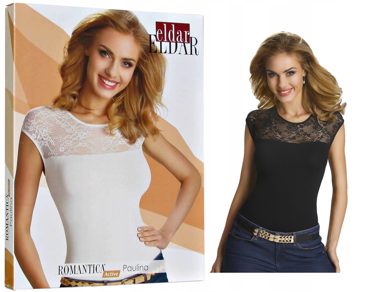 

Eldar Active Koszulka z koronką Paulina Czarna XL