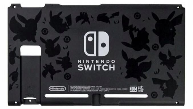 Obudowa tył plecki do konsoli Nintendo Switch HAC-001 V1 Pokemon Go Limited