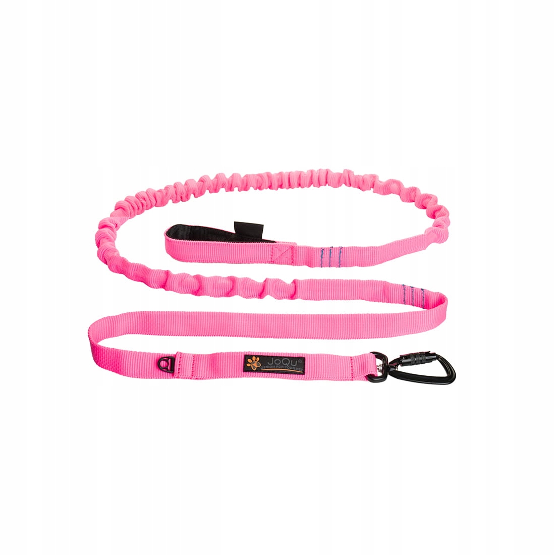 Levně Vodítko S Tlumičem Pro Psa Na Běhání JoQu Canicross Rope Shock Růžová