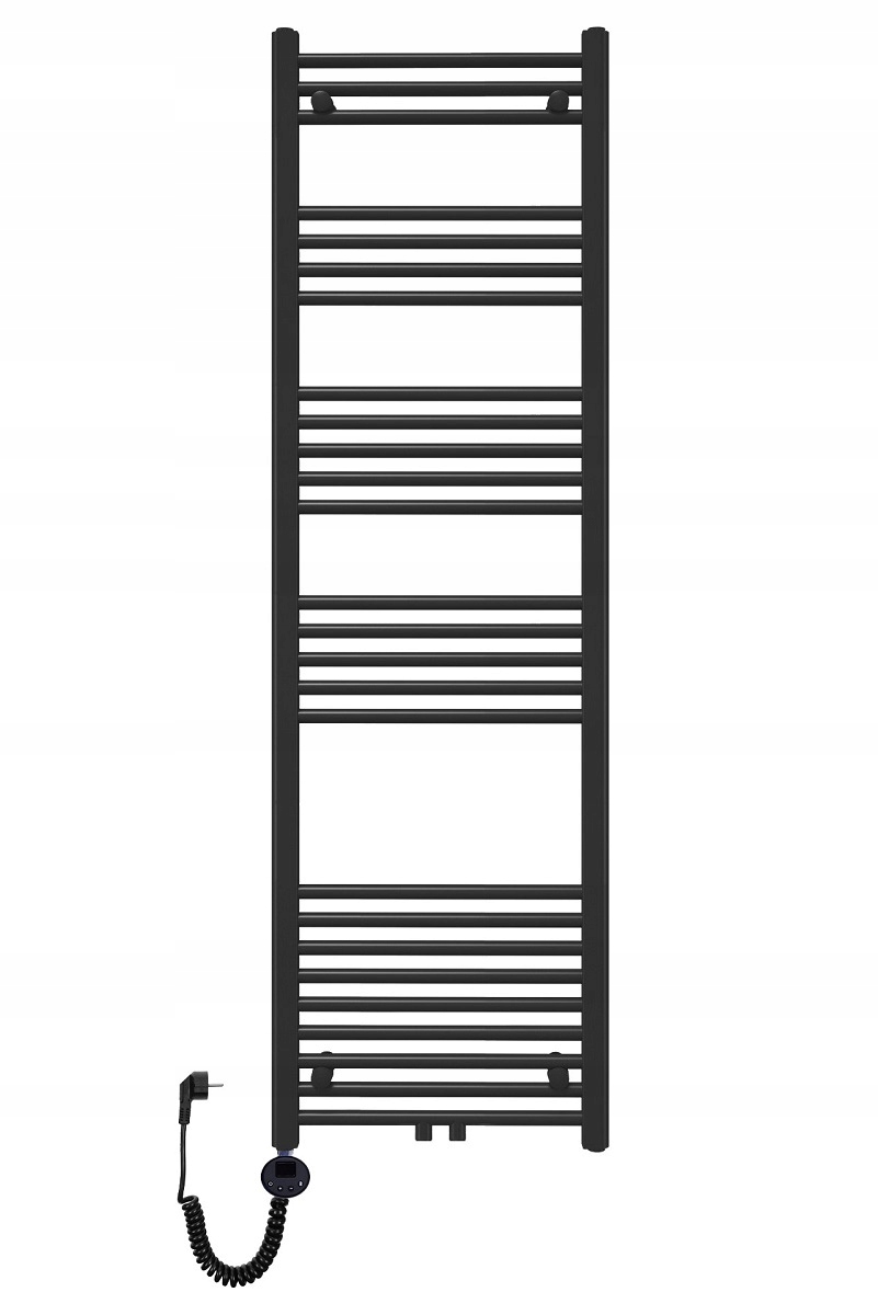 Grzejnik łazienkowy dekoracyjny drabinka elektryczny 1600x500 600W czarny