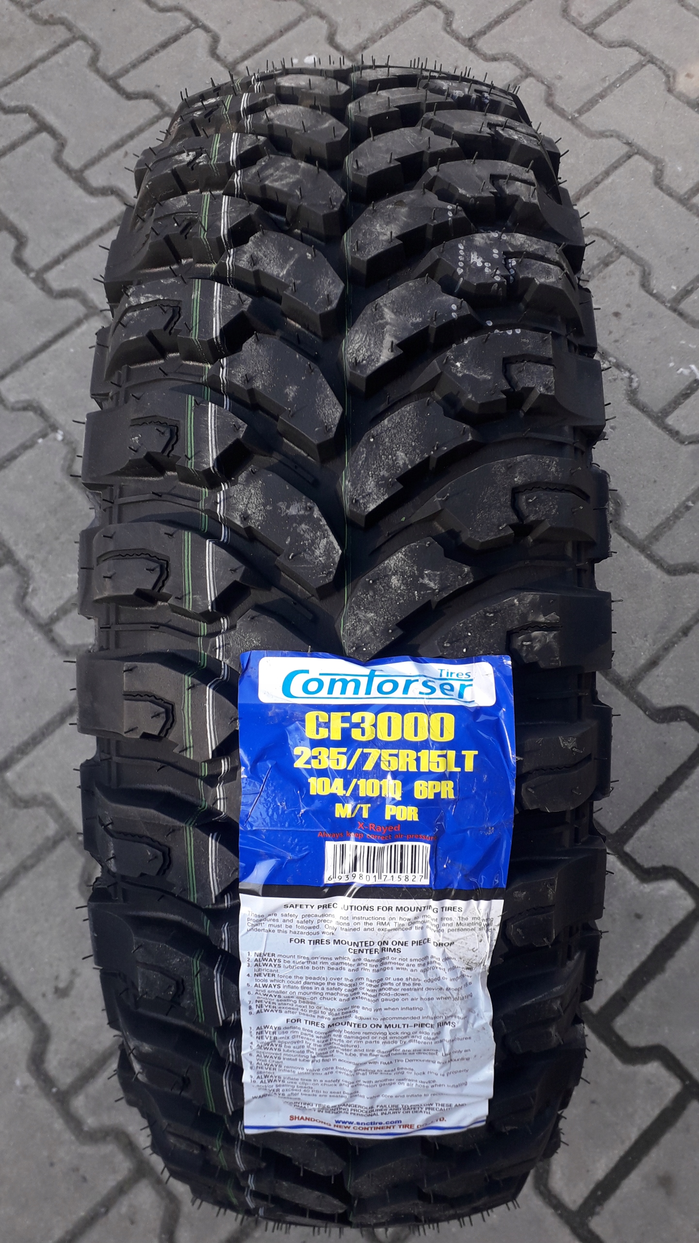 4x COMFORSER 235/75R15 CAŁOROCZNE HIT POR 3PMSF MT EAN (GTIN) 6939801715827