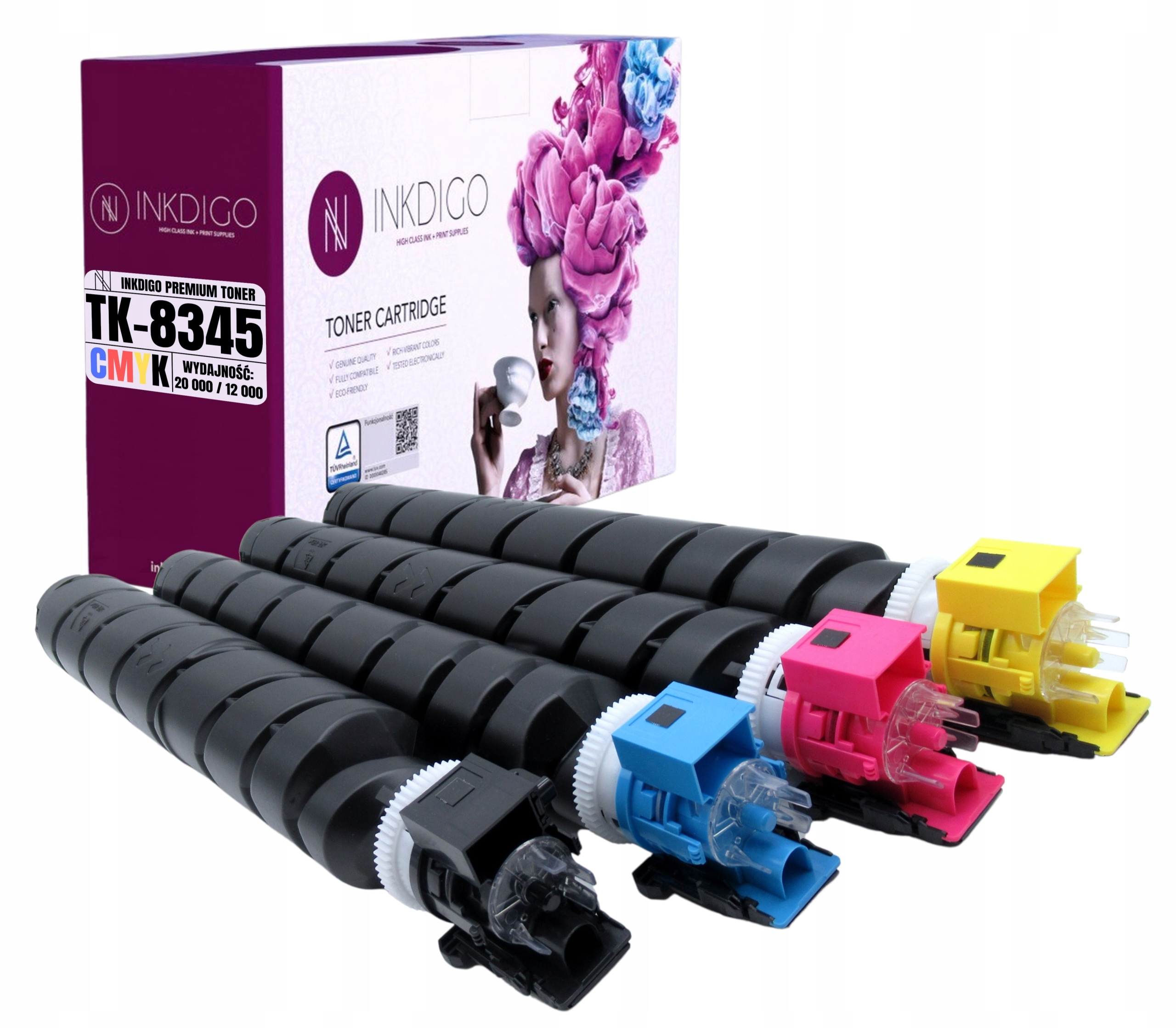 4x Náhradní toner TK8345 pro tiskárny Kyocera TASKalfa 2552 ci 2553 ci