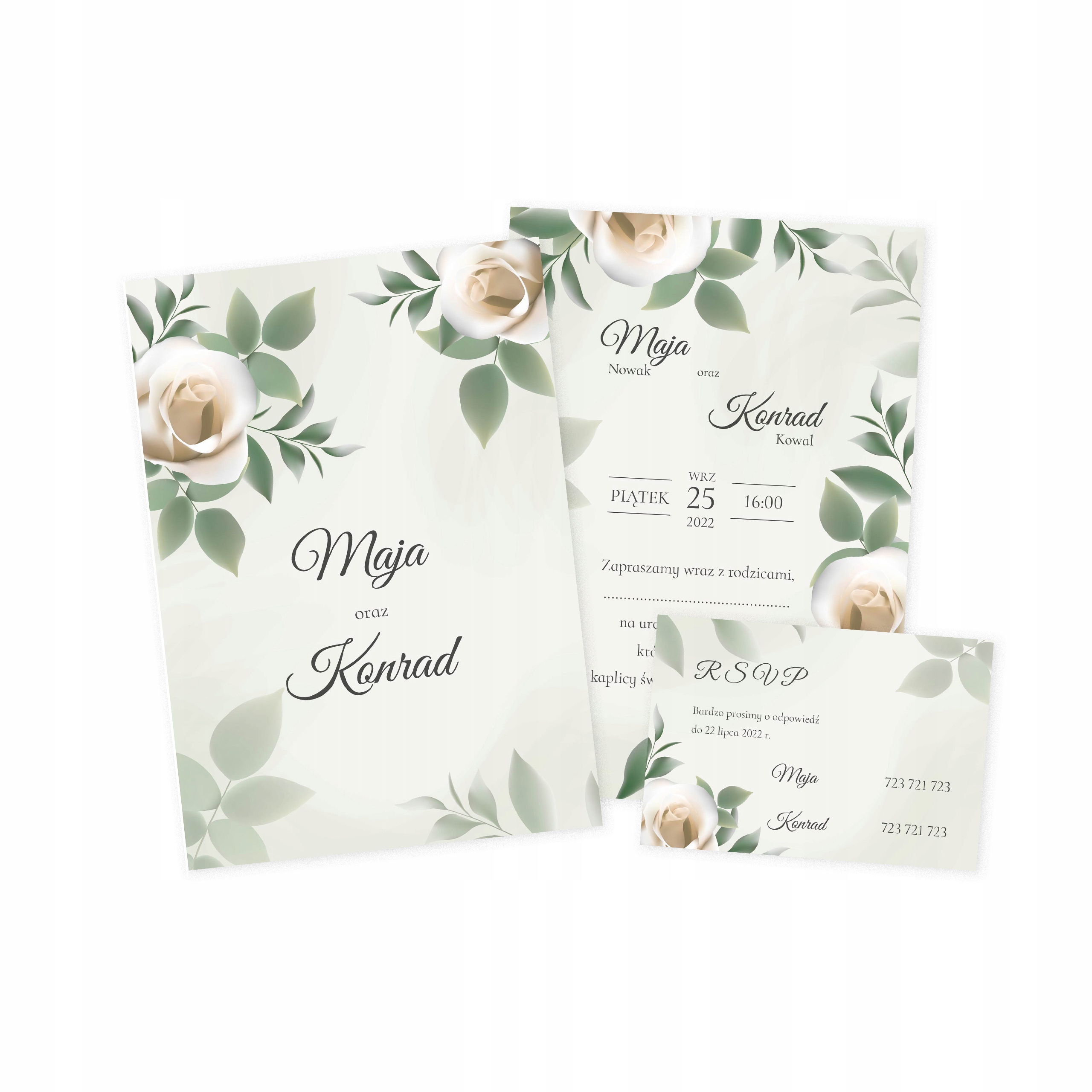 Zaproszenia Ślubne KREATOR NOWOŚĆ 2022/23 +KOPERTA