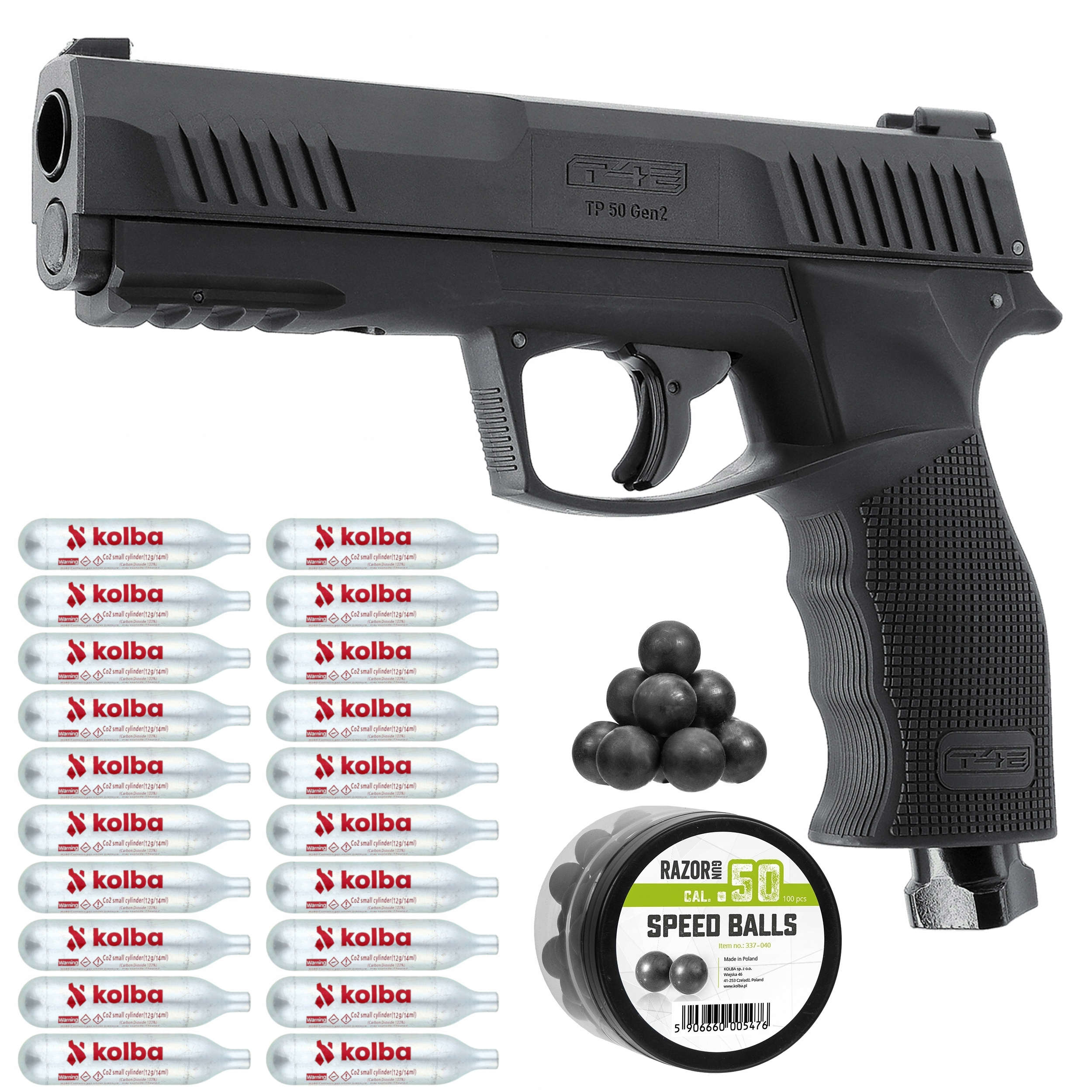 Pistolet Kule Gumowe Umarex Tp 50 Hdp 50 Gen 2 Kal .50 +100KUL +20 CO2 13 J