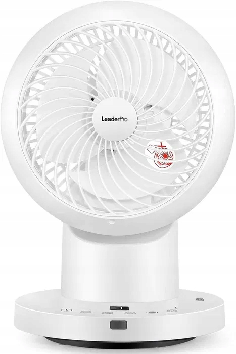 Ventilátor Větrník Cirkulátor ovládaný dálkovým ovladačem 32 W Otáčení 360 stupňů