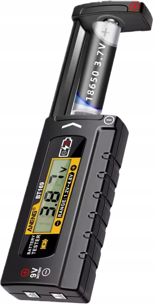 Uniwersalny Tester baterii 9V 1.5V Test ogniw guzikowych, wskaźnik LCD