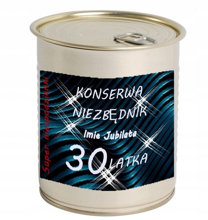 

Niezbędnik konserwa 18 30 40 50 urodziny