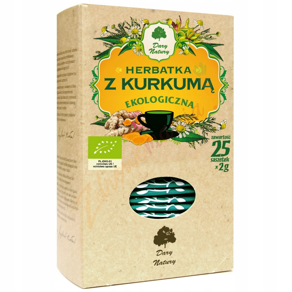 Dary Natury Čaj s kurkumou Bio 25x2 g