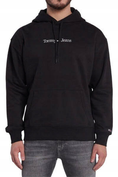 Tommy Jeans černá pánská mikina, Velikost S