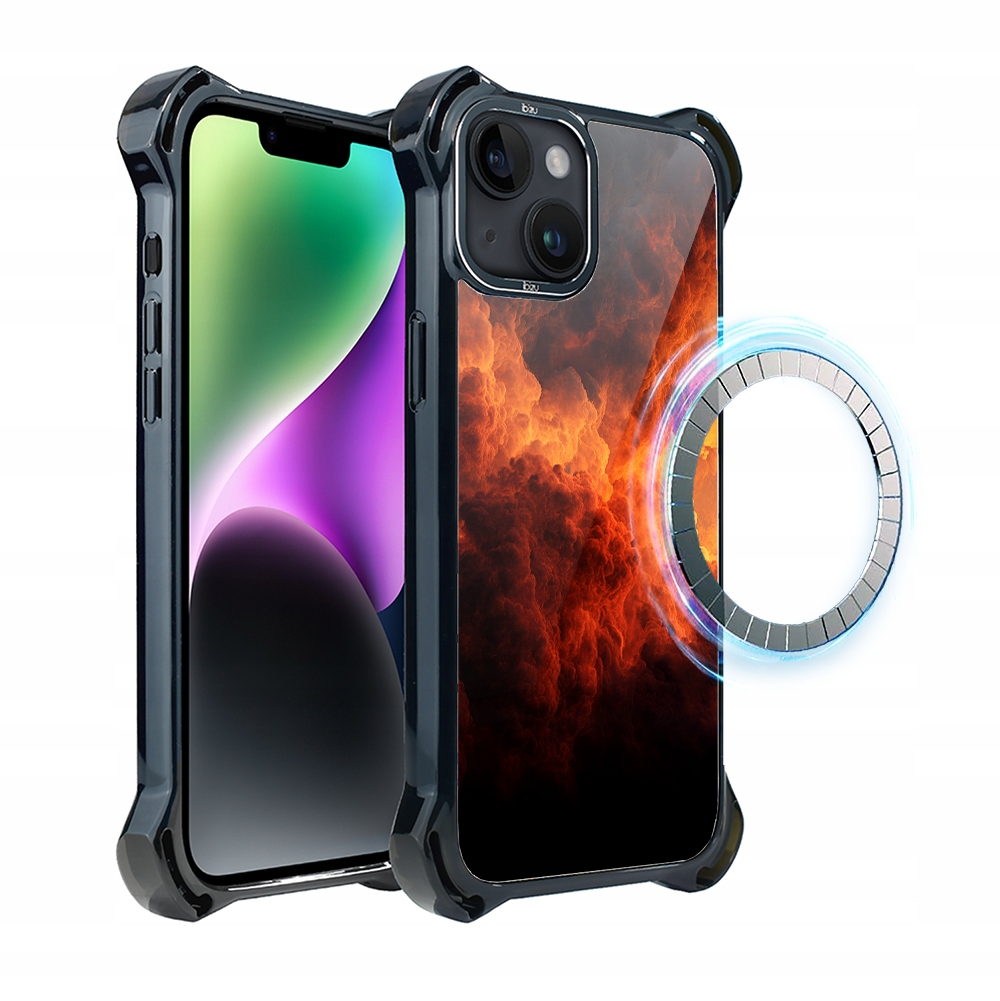 Pouzdro Ibizu DropGuard Ultra pro iPhone 14 s MagSafe, Inferno Sky