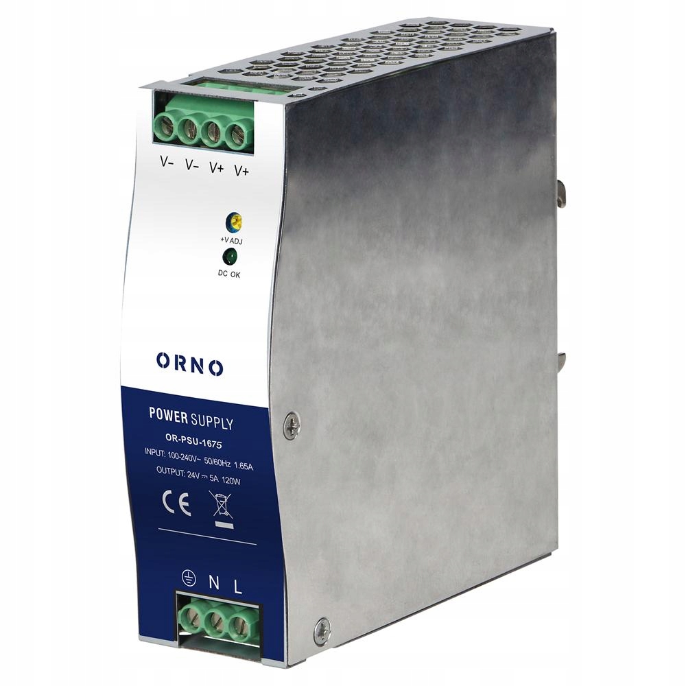 Průmyslový napájecí zdroj na Din lištu, 24 V DC, 5 A, 120 W
