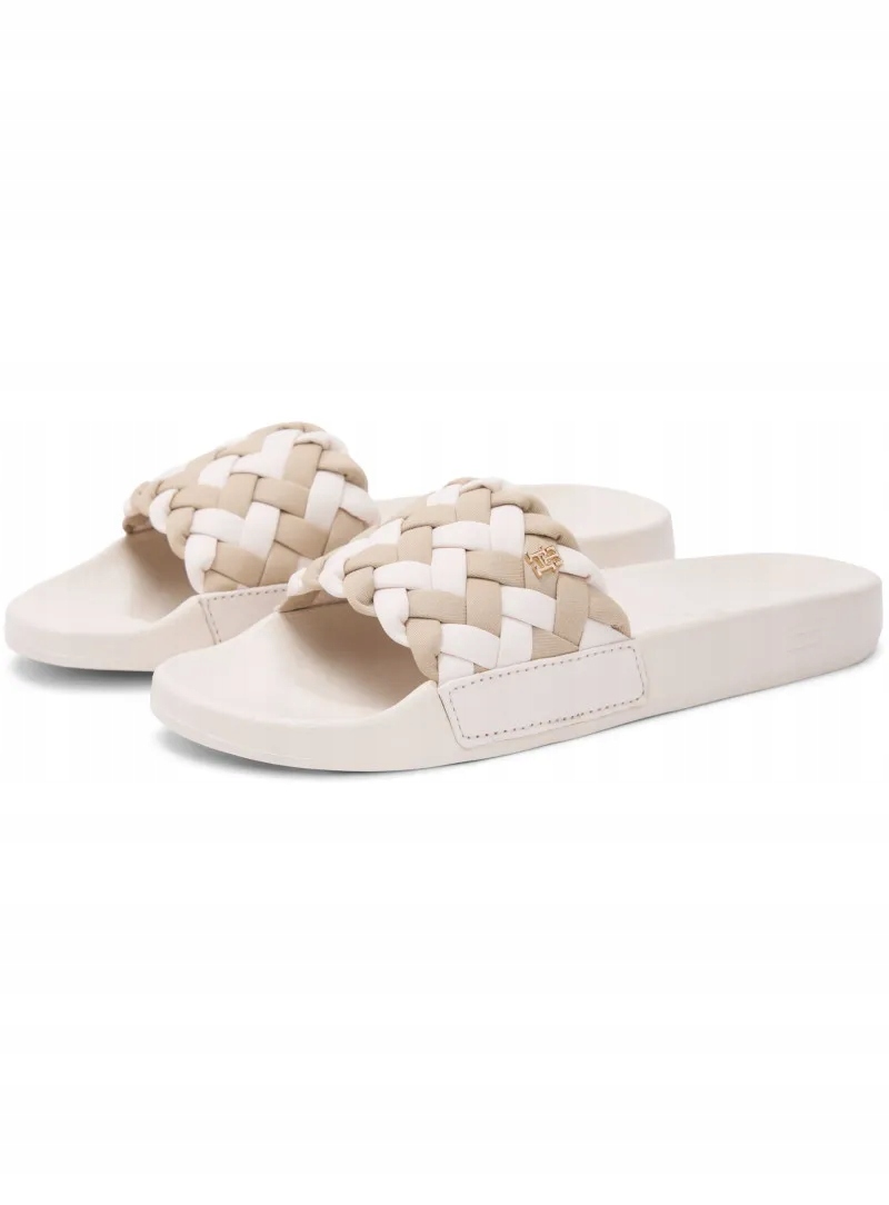 Tommy Hilfiger Žabky Th Braided Pool Slide FW0FW09203 0F4 Nazouváky