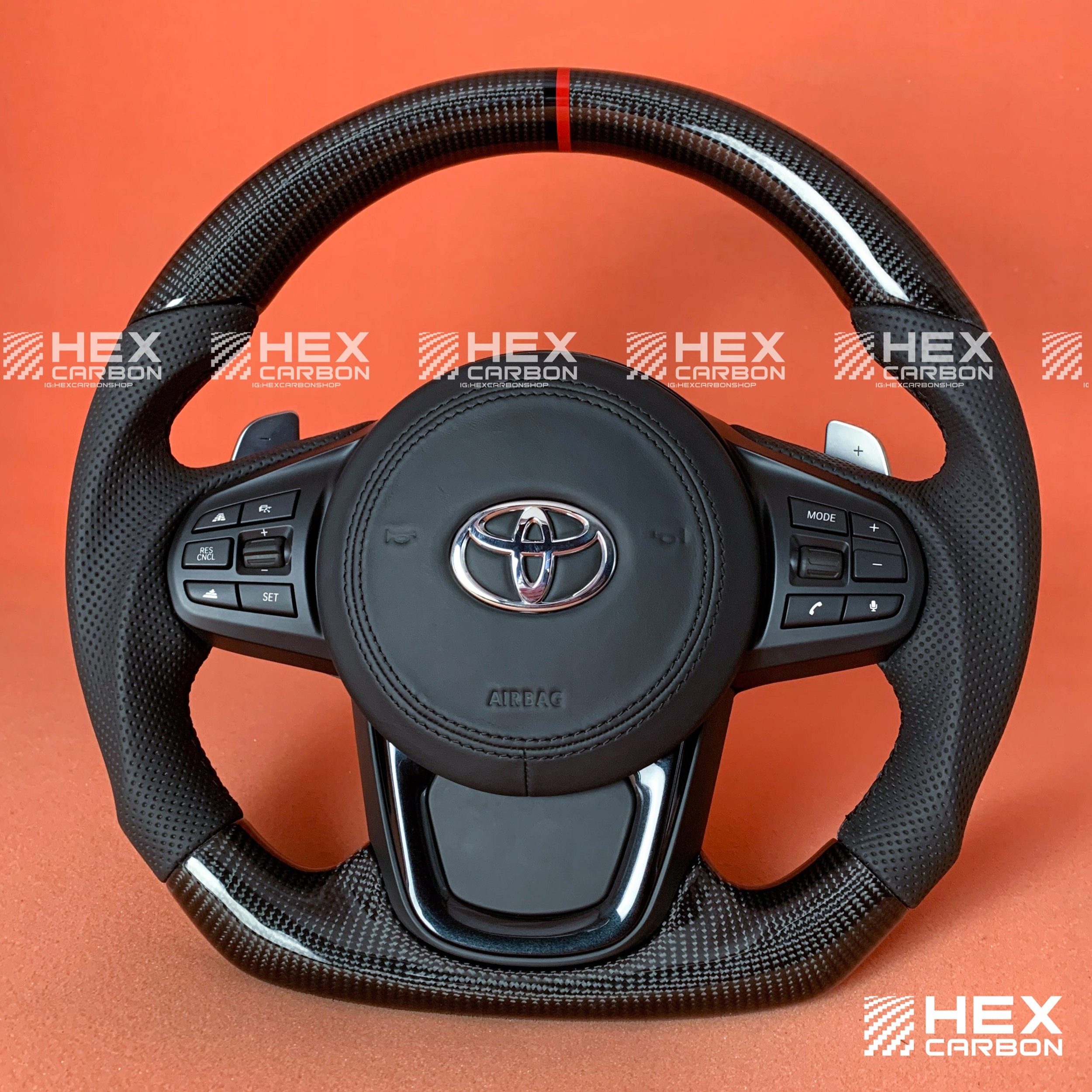 SWO-0048 - Руль CARBON TOYOTA SUPRA A90 MK5 MKV 19-