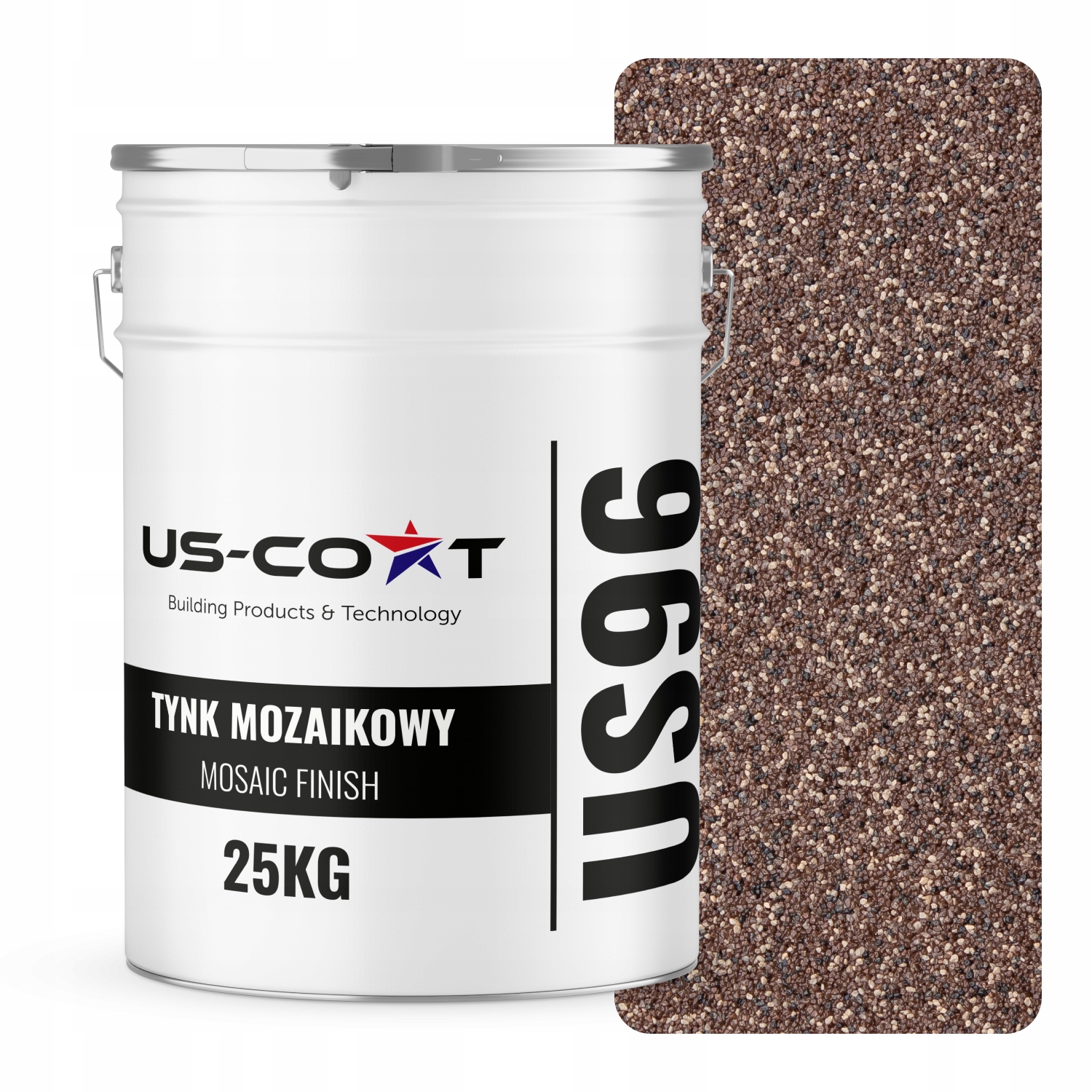 Mozaiková Omítka Mozaika 25 Kg Hnědá Tmavá M71 Ozdobná Pryskyřičná Fasáda