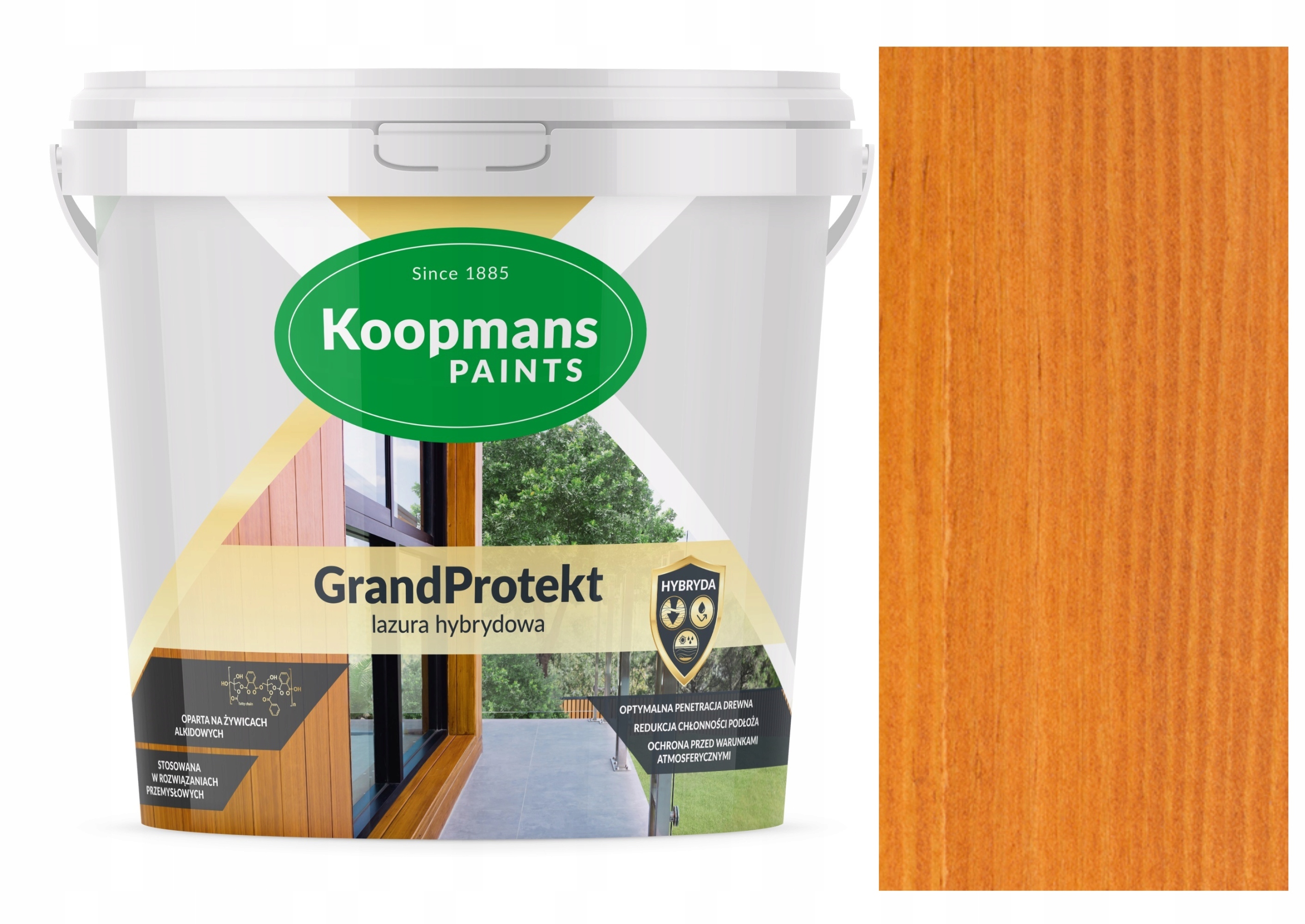 Koopmans GrandProtekt Hybridní Lazura Na Dřevo 3L Atlantický Cedr 903