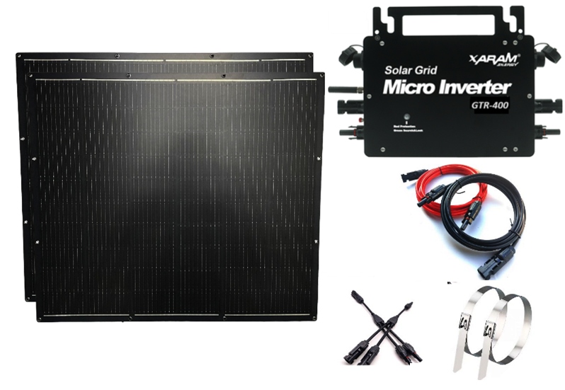 Fotowoltaika Balkonowa Xaram Energy PV600 WiFi 400W 2 Panele Elastyczne