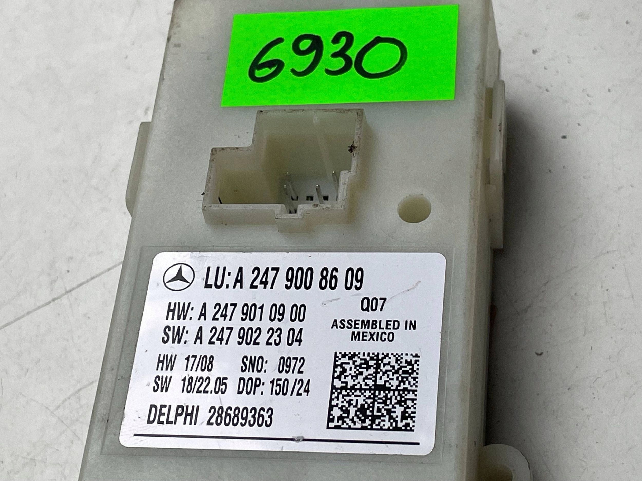 MERCEDES W247 control unit bonnet boot A2479008609 !J