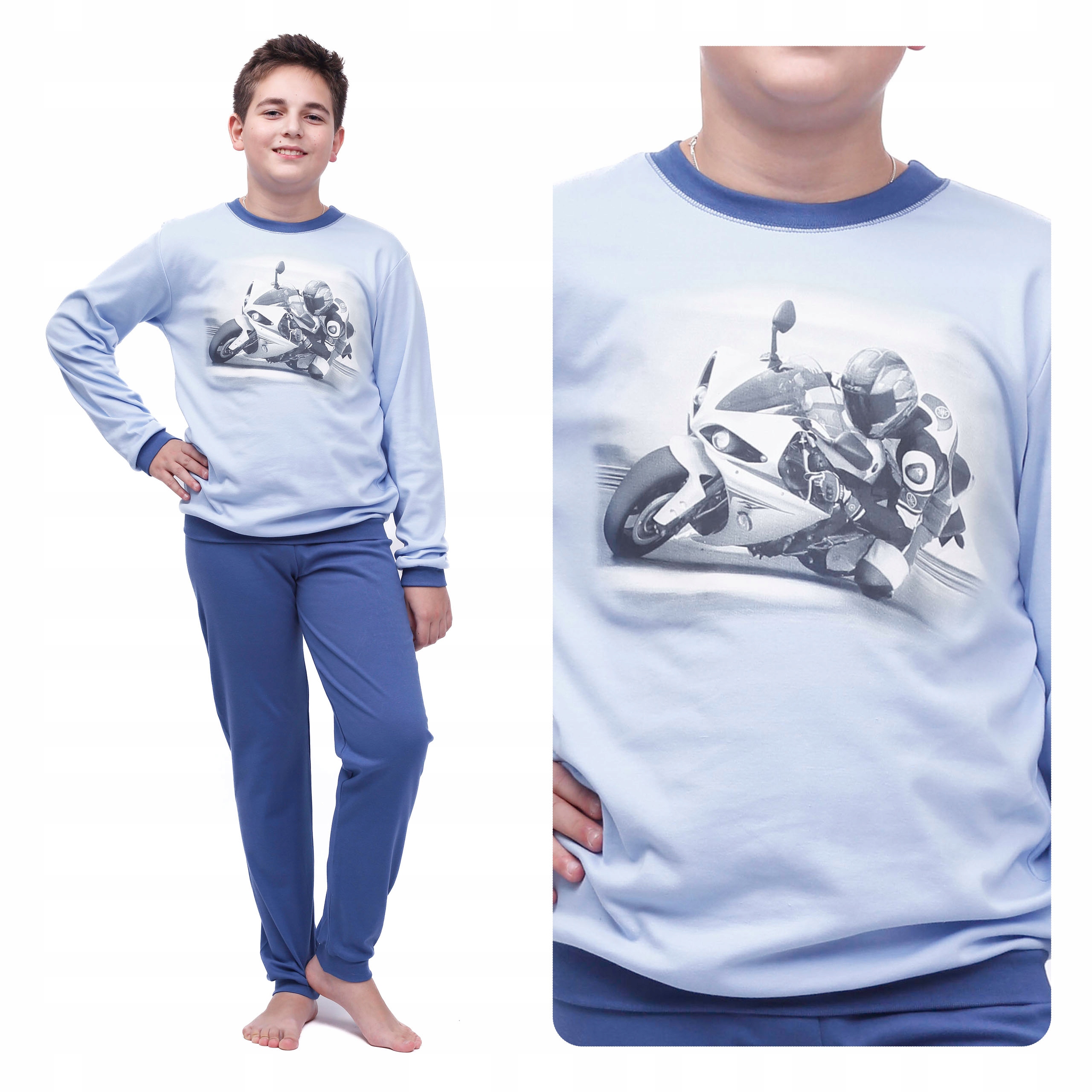 

Piżama Nadruk Bawełna Motor Chłopięca Jesienna 152