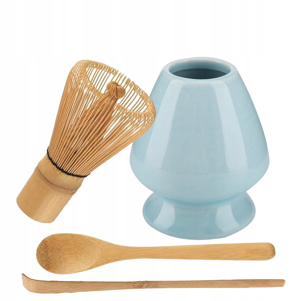 Levně Dárková Sada Na Čaj Matcha Bambusová Metla Chasen Lžíce Chashak