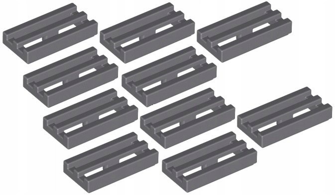 

Lego Płytka Pł 1x2 Grill C. Szara 2412/4210631 x10