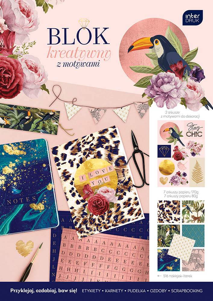 Blok kreatywny Interdruk A4 18 80/170g ART D.