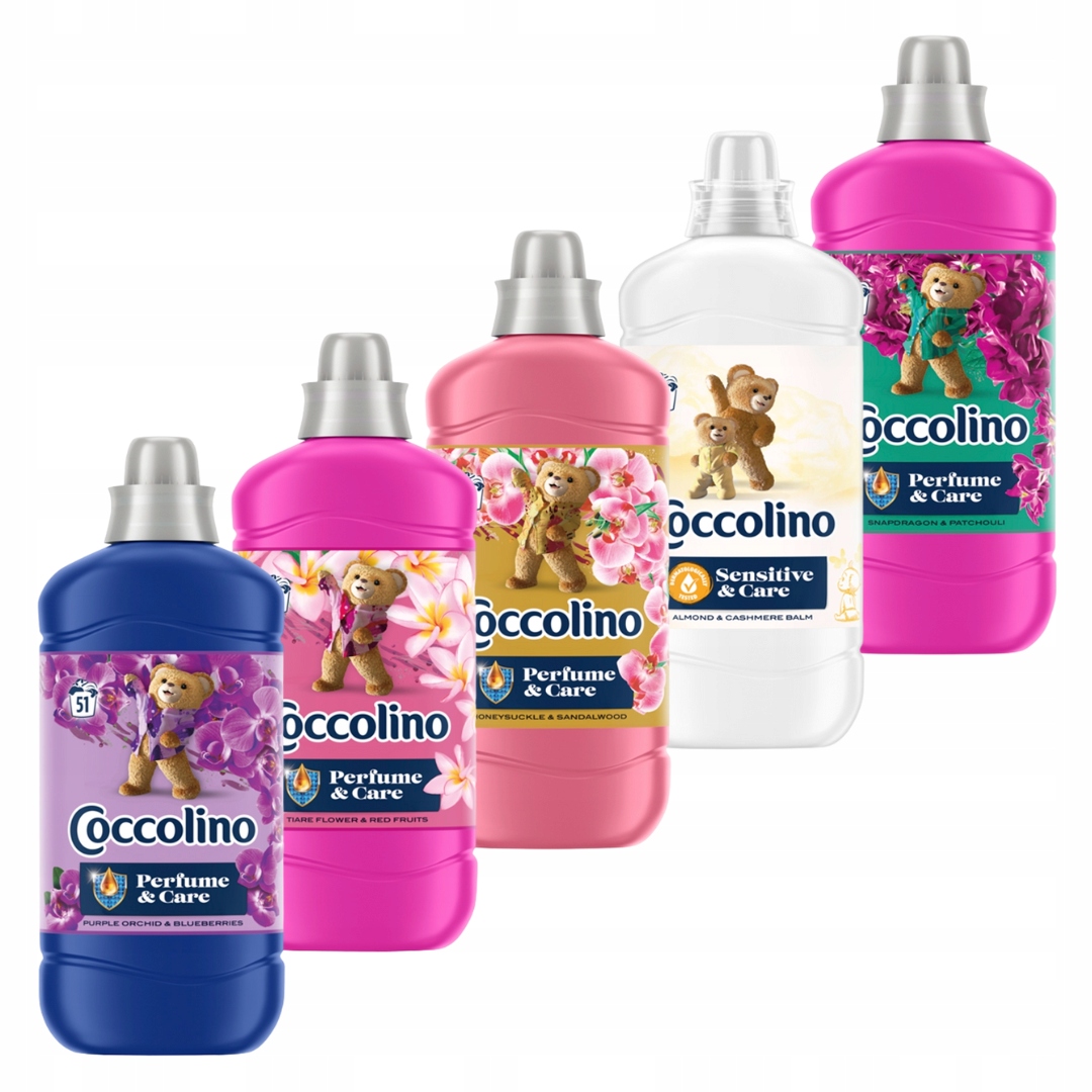 Coccolino Perfume&Care Płyn do płukania 5x1,275L MIX (255 prań)
