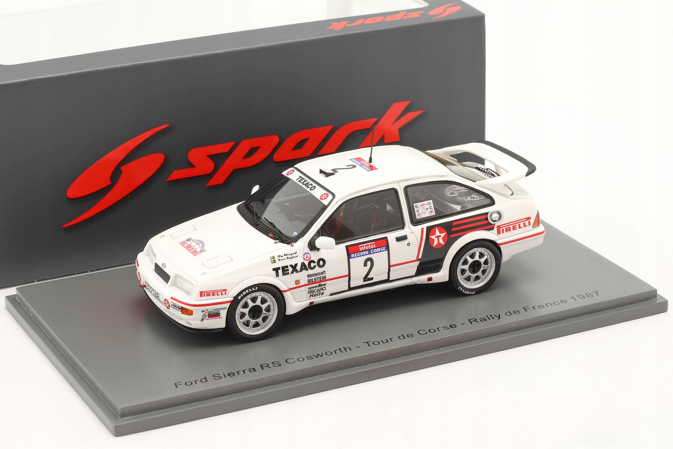Spark Ford Sierra S.Blomqvist Tour de Corse 1987 1:43