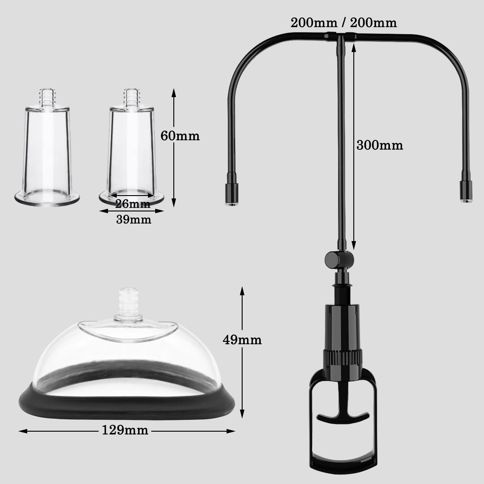 AMZII 3W1 Pompka Wakuumowa Z Nippelami Stymulator Klitorisu Dla Kobiet — miniatura 7