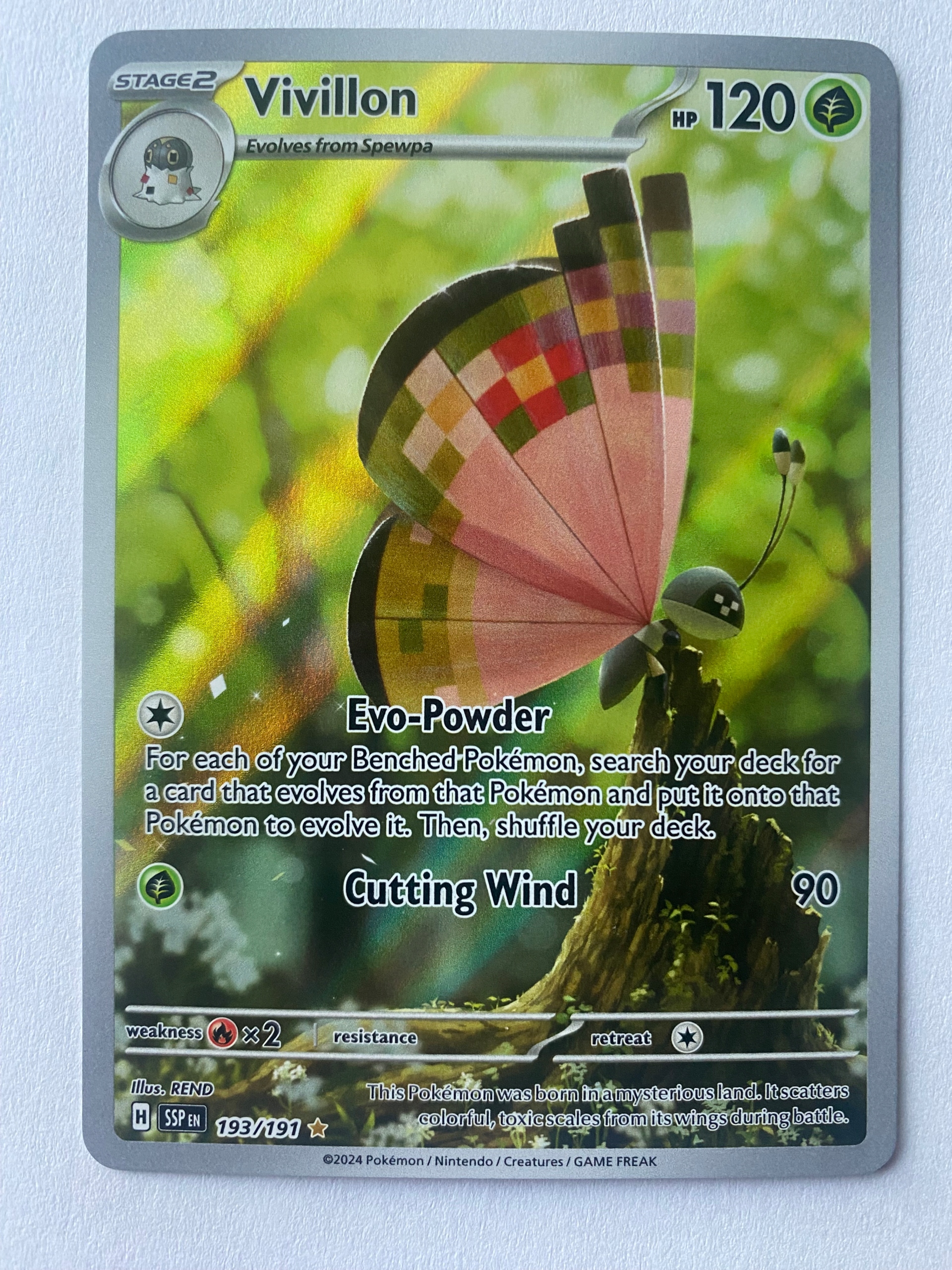 Karta Pokemon: Vivillon (SSP 193) / Surging Sparks