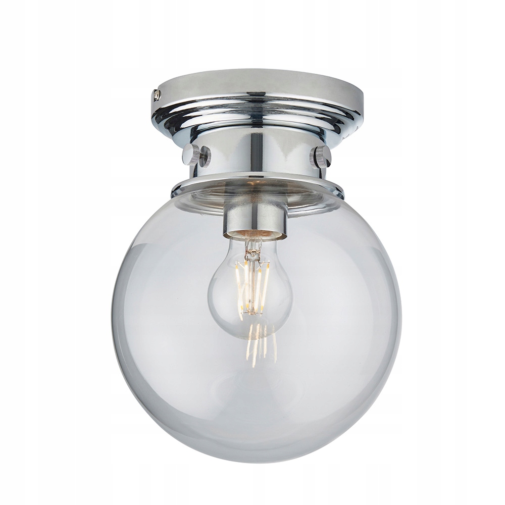 Endon Cheswick koupelnová lampa chromovaná koule IP44 skleněná E27